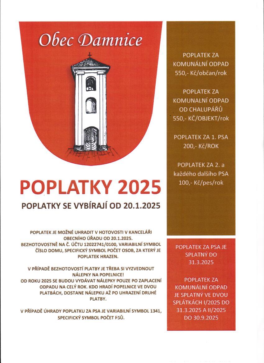 Poplatky 2025